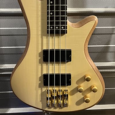 Schecter Stiletto Custom-4 Active 4-String Bass Natural Satin for sale