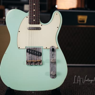K-Line "Truxton" White Guard Tele Style Electric Guitar - In Surf Green image 3
