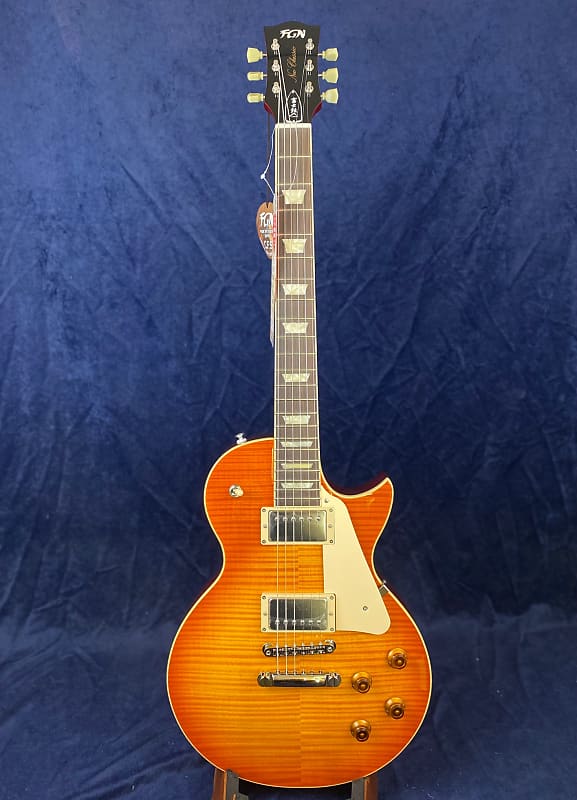 Fujigen FGN Neo Classic Flame Top Les Paul Style Electric Guitar