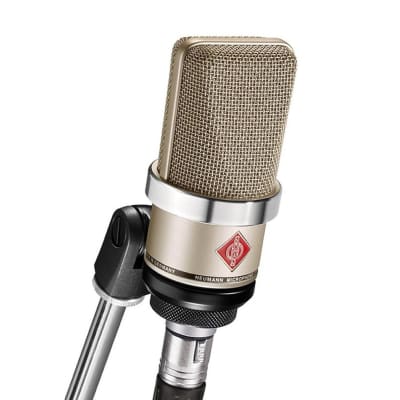 Neumann TLM102 (Nickel) Microphone +Ultimate MC-40B Pro Stand +Mogami Gold Cable image 2
