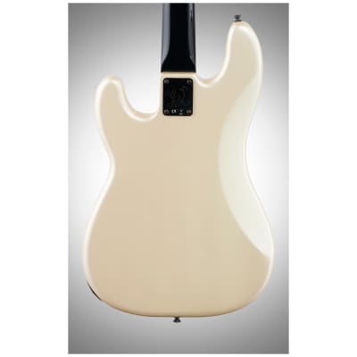 Fender Duff McKagan Deluxe Precision Electric Bass, Rosewood Fingerboard (with Gig Bag), White Pearl image 6