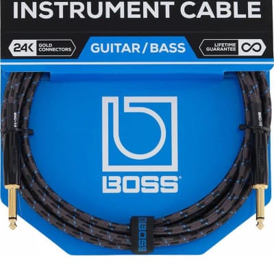 Boss BIC-10 1/4" TS Straight Instrument Cable - 10' image 2