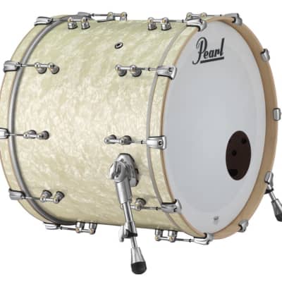Pearl Music City Custom Reference Pure 22x20 Bass Drum, #405 Nicotine White Mari image 1