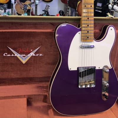 Fender Limited Edition Custom Shop Reverse ‘50s Telecaster Custom Journeyman, Purple Metallic with Case image 9