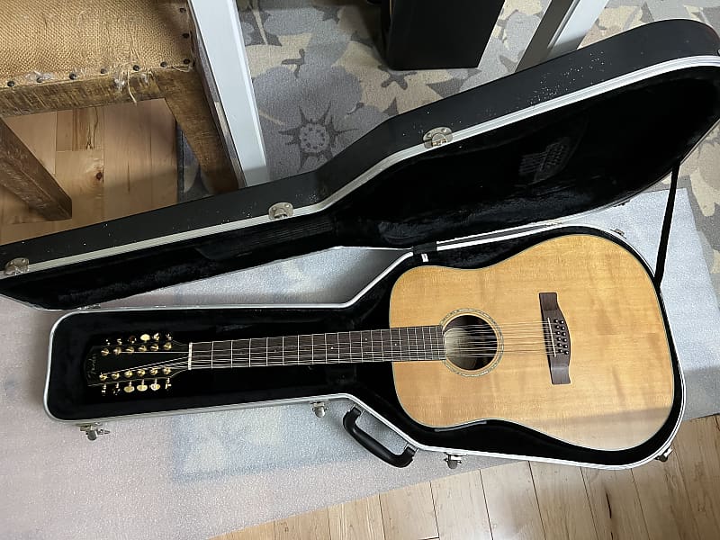Fender GD-47S/12 Nat Natural 12 String Acoustic Electric Guitar with Fender Hard Case image 1