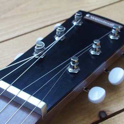 Woodsville Chicago 51 Lap Steel - Walnut, with Padded Gig Bag image 8