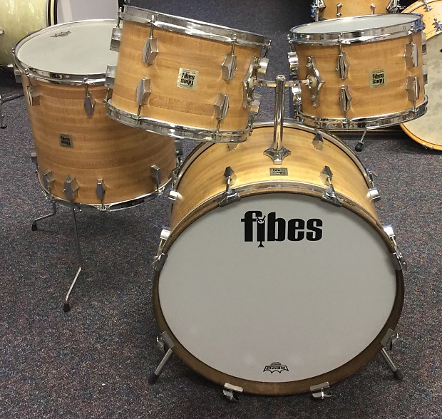 Fibes 22/12/13/16 Fiberglass drum set Butcher Block Reverb