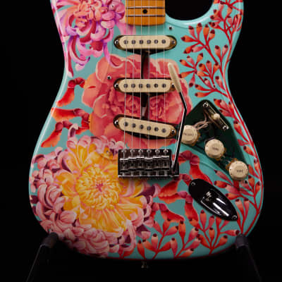 2022 Fender AMERICAN VINTAGE 1957 STRATOCASTER®  painted by artist Elizabet Elequin image 1