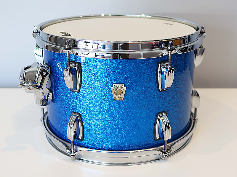 Ludwig Classic Maple 8" x 12" Tom - USA Made Custom Drum - Blue Sparkle - 2024 image 1