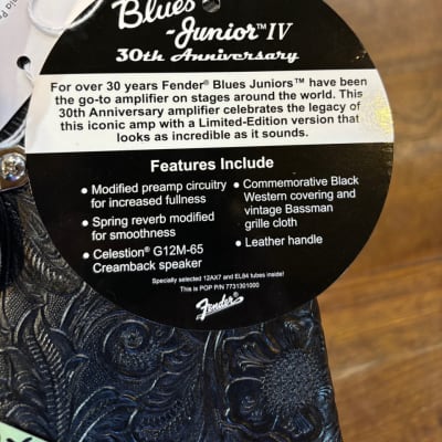Fender Blues Jr. 30th Anniversary Limited Edition image 4