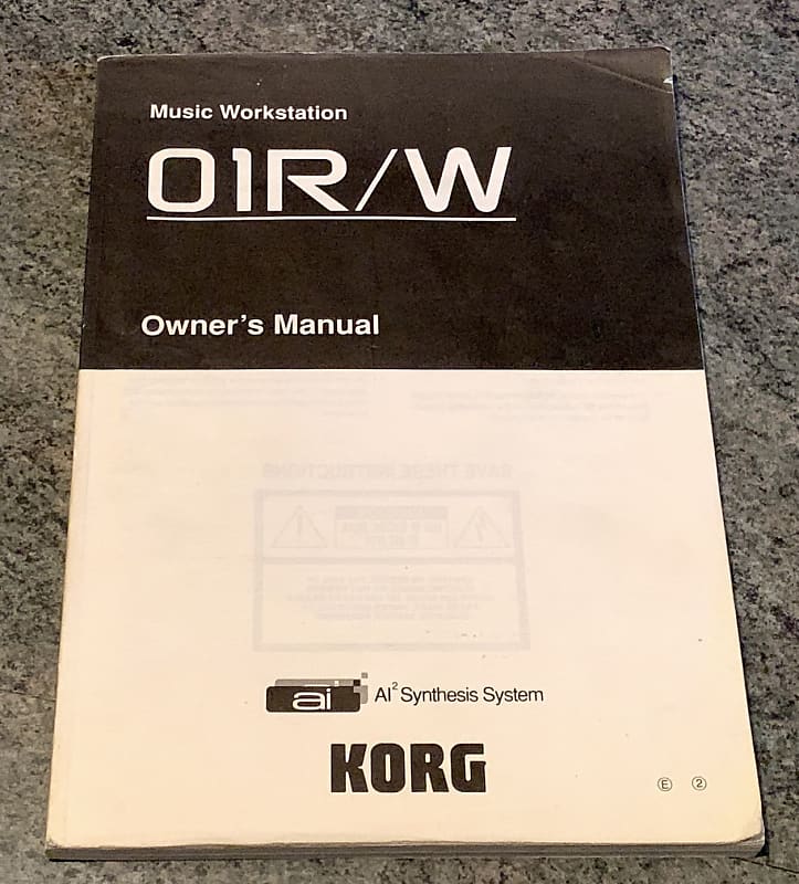 Korg 01R/W Original Owner manual image 1
