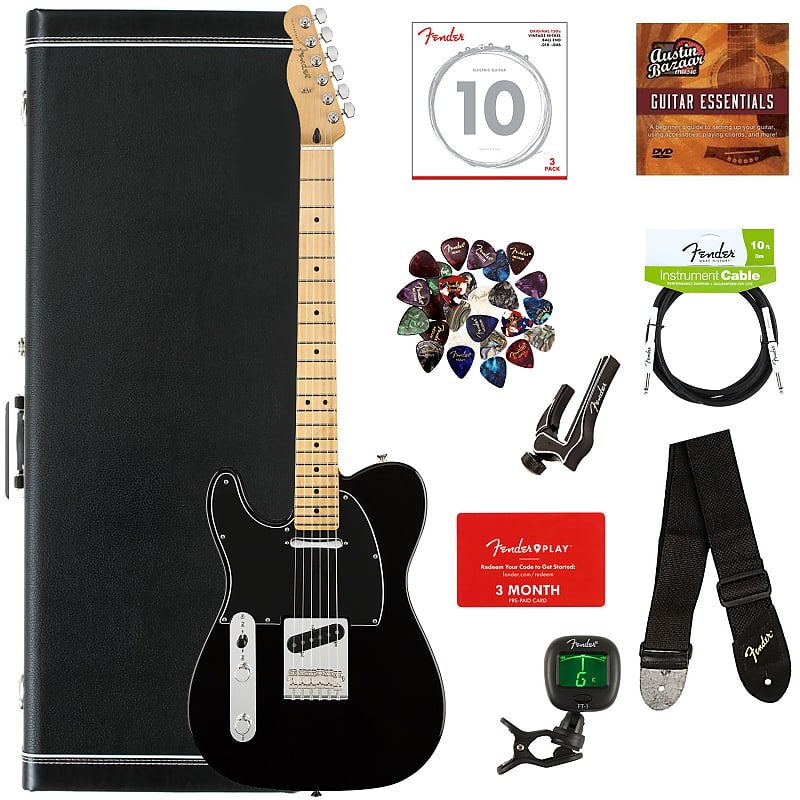 Fender Player Telecaster, Left Handed - Black w/ Hard Case image 1