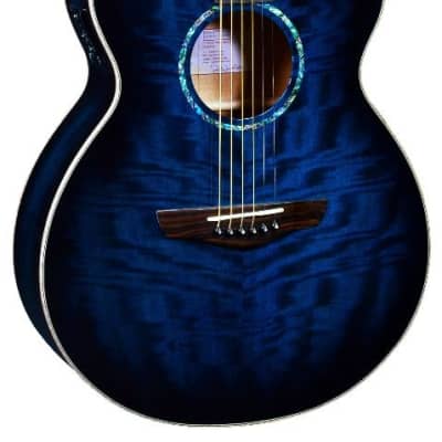 Faith Acoustic Guitar Blue Moon Venus Cut/Electro FVBLM image 1