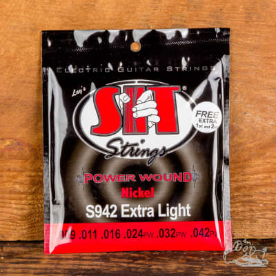 S.I.T. Power Wound Electric Guitar Strings - Extra Light 9-42 for sale