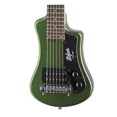 Hofner Shorty Electric Travel Guitar w/ Gig Bag - Cadillac Green image 5
