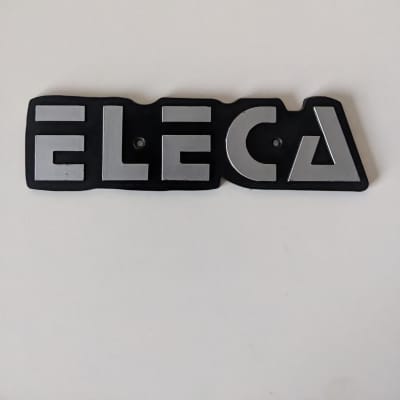 Eleca Bass/Guitar Amp Badge Replacement - Plastic image 1