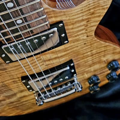 SJ Custom Guitars  Les Paul ,Flame Mango top, mahogany back, Grover tuners image 19