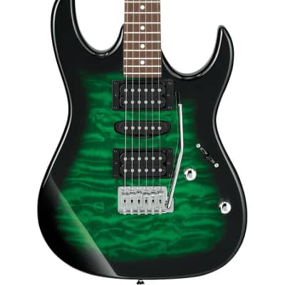 Ibanez GRX70QA GIO Electric Guitar - Transparent Emerald