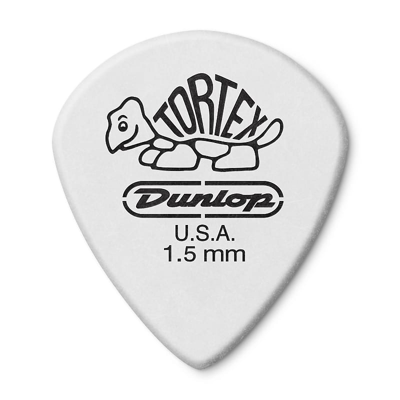 Dunlop Tortex Jazz III Guitar Picks XL White 1.50mm Player's Pack (12) image 1