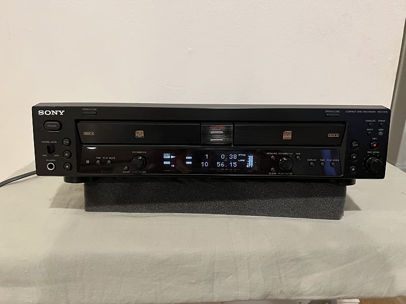 Sony RCDW10, Compact Disc Recorder, working condition. Reverb