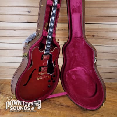 Epiphone 1959 ES-355 with Epiphone IBG Hard Case - Cherry Red image 7