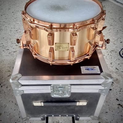 Sonor HLD590 Bell Bronze 14″x 8″ –12 Lugs -All Hardware Copper-plated =15 kg.with orig bag! image 5