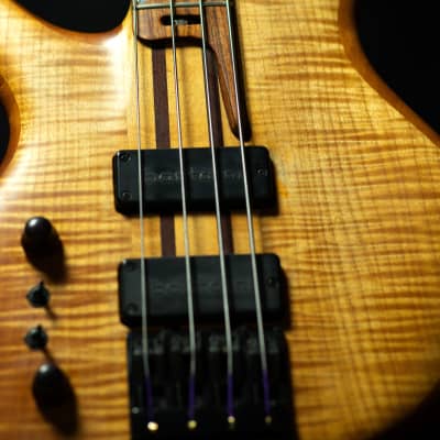 Bebensee Custom 4 string lefty left handed bass with Barts image 6