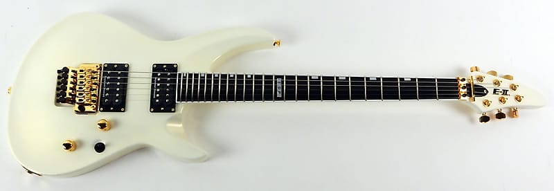 ESP E-II Horizon-III Pearl White Gold PWGO Electric Guitar + Hardshell Case  EII E-2 E2 Horizon 3