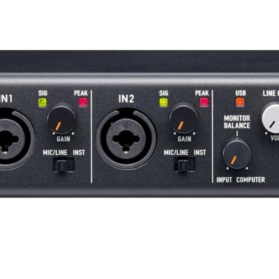 TASCAM 2-In/2-Out Hi-Res USB Audio Interface with 2 Mic Preamps - US-2X2HR image 1