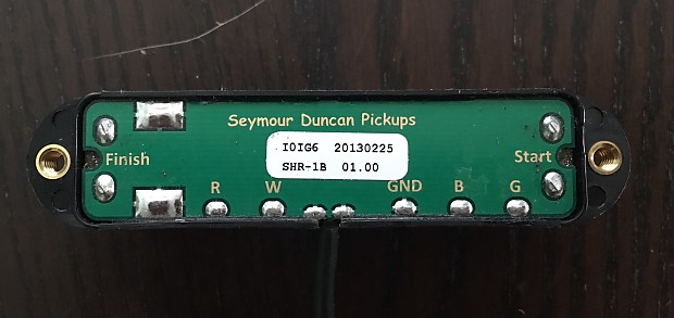 Seymour Duncan SHR-1b Hot Rails Strat Bridge Pickup imagen 3