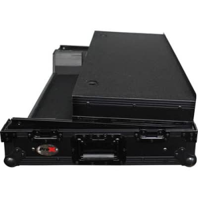 ProX Flight Case with Wheels & Laptop Shelf for Numark NS7III & NS7II Digital Controller (Black) image 7