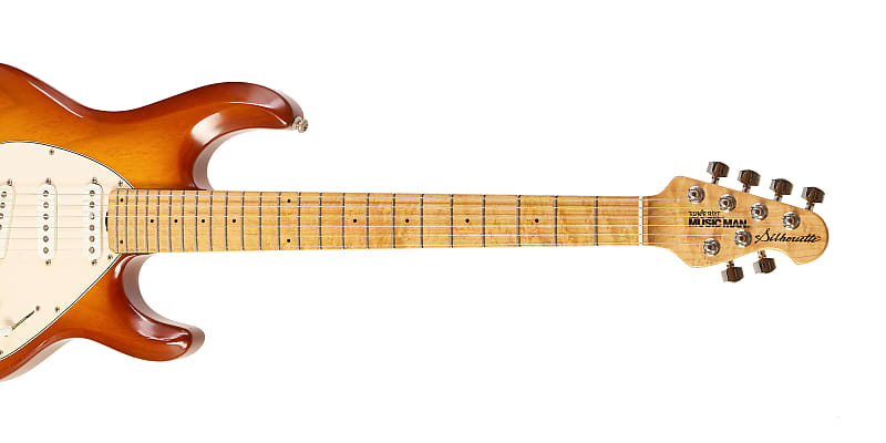 Music Man Silhouette SSS Hardtail Amber Burst 1989 | Reverb