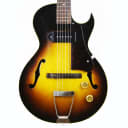 1956 Gibson ES-140 Vintage Original Sunburst 3/4 Electric Deep Hollowbody w/ Cutaway & P-90 Small Student Guitar w/ Orig Small Brown Lifton Hard Case