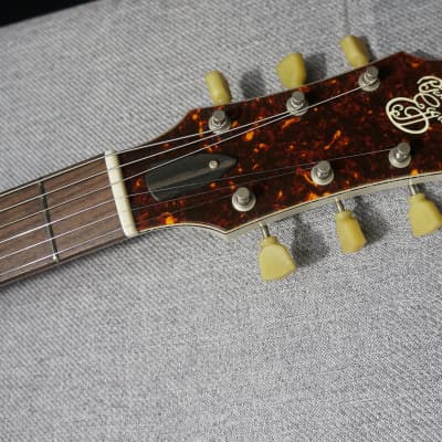 Patrick James Eggle Guitars Macon Vintage in Grained Blonde w/ Tortoise Shell Binding & Headstock image 11