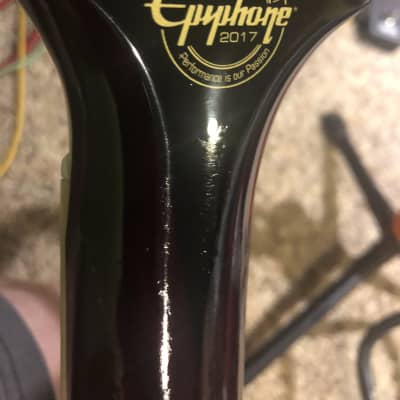 Epiphone Johnny A Signature Custom Outfit 2018 - 2019 - Sunset Glow Gloss image 16