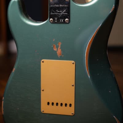 Fender Custom Shop Limited Edition Roasted "Big Head" Stratocaster - Faded Aged Sherwood Green Metallic image 15