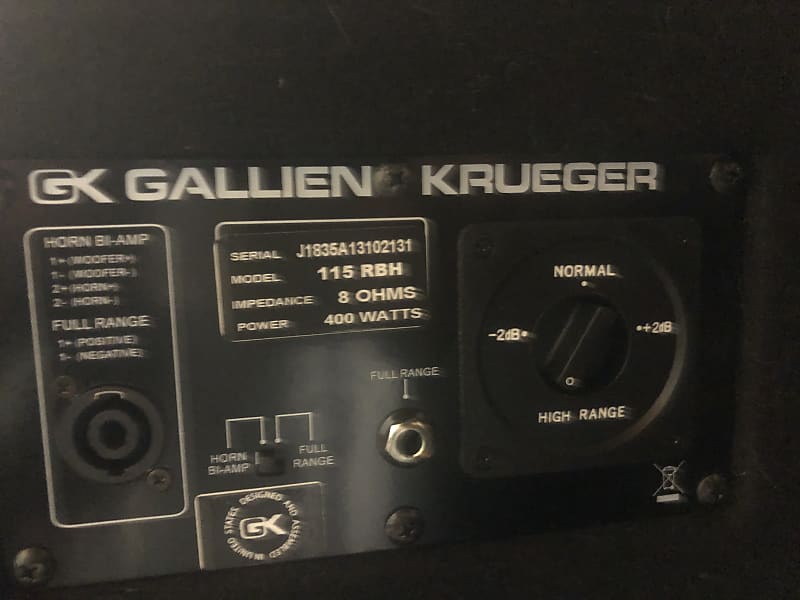 Gallien-Krueger RBH 115 400 watt cab