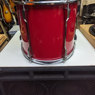 1980s/1990s Tama Made In Japan Rockstar-DX "Hot Red" Wrap 12 x 13" Tom - Looks Really Good - Sounds Great! image 4