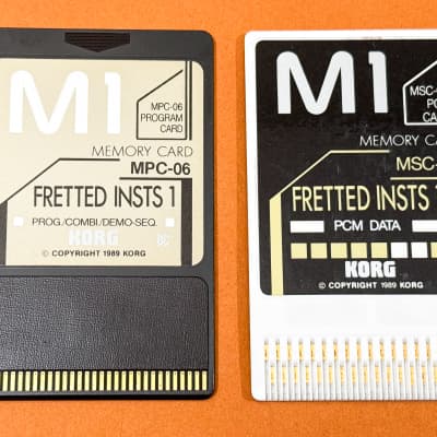 KORG M1用MSC-1S(PCMカード+プログラムカード) KORG M1 MSC-1S MSC-11S PCM PROGRAM CARDS