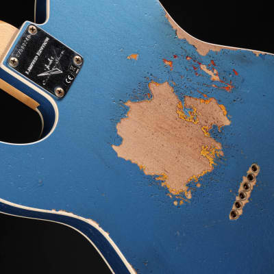 Fender Custom Shop LTD 60 Telecaster Custom Heavy Relic - Aged Lake Placid Blue over Chocolate 3-Color Sunburst image 11