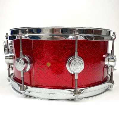 DW Workshop Series Snare Drum 2002 Red Sparkle 5.5"x12" image 2