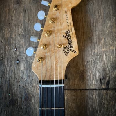2021 Fender CS LTD Edition 75th Annie Stratocaster NOS Diamond White Pearl image 8