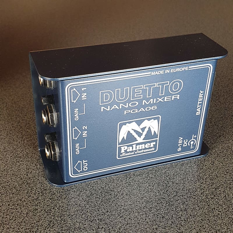 Palmer Duetto PGA06 Nano Mixer for Guitars and Line Signals image 1