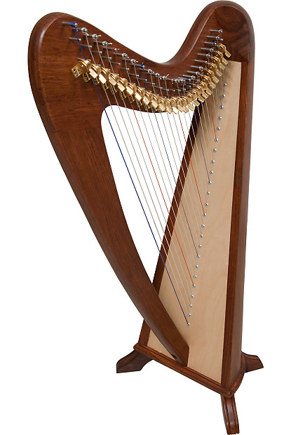 Early Music Shop HRB24 34" 24-String Rosa Harp image 1
