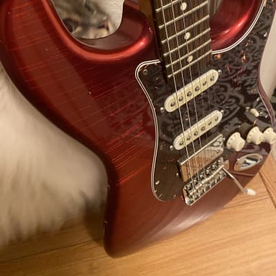 MJT / Van Zandt / Callaham / Musikraft Candy Apple Red Relic Stratocaster image 6