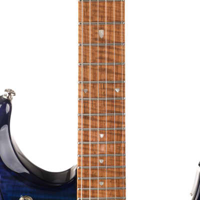 Music Man John Petrucci Signature JP15 Electric Guitar - Cerulean Paradise Fade, Flame Maple Top image 13