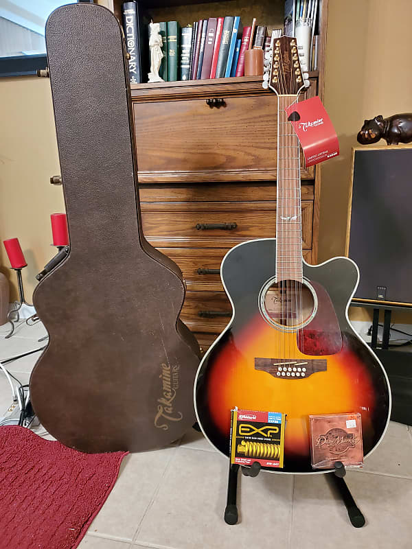 Takamine GJ72CE-12 BSB G70 Series 12-String Jumbo Cutaway Acoustic/Electric Guitar Gloss Brown Sunburst image 1