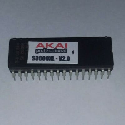 EPROM Akai S3000XL Sampler - Version 2.0 Firmware, Upgrade / Update + bonus sticker AKAI