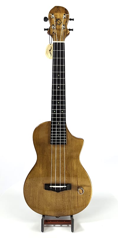 Big Island E-Ukulele Longneck EUL SMP N 2023 - Natural Spalted Maple image 1