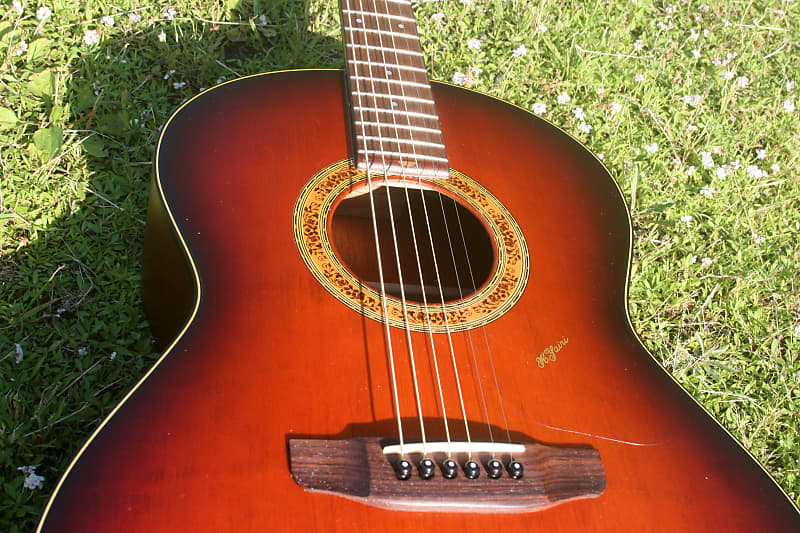 Yairi R1-RB OOO size Acoustic Guitar 2000 Sunburst+ Yairi Hard Case and  guitar cloth etc...